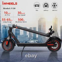 500W Adult Long Range E-Folding Scooter 19mph Max Speed Urban Commuter Scooter