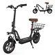 500W Adults Electric Scooter 21Miles Long Range 12'' Soft Tires Folding With Seat