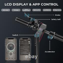 500W Electric Scooter Adult Foldable E Scooter 25Miles 21MPH with APP Suspension