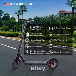 500W Electric Scooter Adult Long Range Max 19mph High Speed Folding Scooter