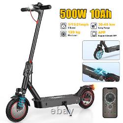 500W Electric Scooter Adults 25Miles Long Rang 21MPH Folding E-Scooter with APP
