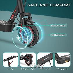 500W Electric Scooter Adults 25Miles Long Rang 21MPH Folding E-Scooter with APP