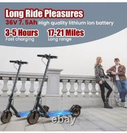 500W Electric Scooter for Adults, 20MPH, 21Mi Range, Foldable with App & Brakes