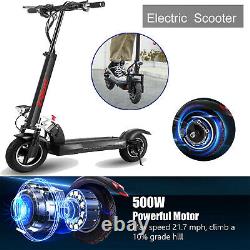 500W Foldable Electric Scooter for Adults, Max Range 38 Miles 36V 20Ah Battery@