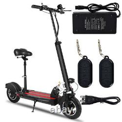 500W Motor Adults Electric Scooter +Seat 27MPH Folding E-Scooter Commuter NEW