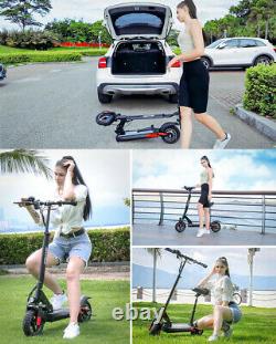 500W Motor Adults Electric Scooter with Seat 27MPH Folding E-Scooter Commuter