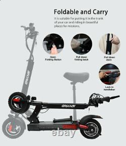 500W Motor Adults Electric Scooter with Seat 27MPH Folding E-Scooter Commuter