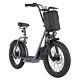 500W Sports Electric Scooter WithSeat Basket Adult E-Bike Electric Moped Commuter