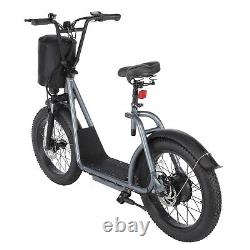 500W Sports Electric Scooter WithSeat Basket Adult E-Bike Electric Moped Commuter