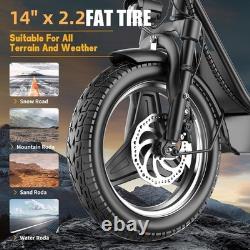 500w Adult Electric Scooter with Trunk Top Speed Sport Folding Escooter Seat New