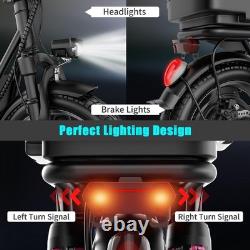 500w Adult Electric Scooter with Trunk Top Speed Sport Folding Escooter Seat New