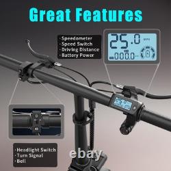 500w Adult Electric Scooter with Trunk Top Speed Sport Folding Escooter Seat New