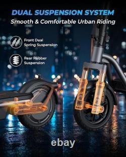 550W Electric Scooter for Adults 20 MPH& 28 Miles Dual Suspension &App NEW