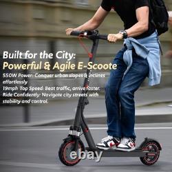 550W Front Suspension Electric Scooter Adults, 36V 10.5Ah Battery, Up to 19MPH