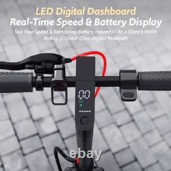 550W Front Suspension Electric Scooter Adults, 36V 10.5Ah Battery, Up to 19MPH