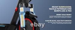 550W Front Suspension Electric Scooter Adults, 36V 10.5Ah Battery, Up to 19MPH