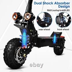 55 Miles Rang Adult Electric Scooter Dual Motor 5600W E Scooter 50 mph 60V30AH