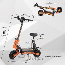 5600W 60V 27AH Foldable Electric Scooter Adult Dual Motor 11in Off-Road Tire