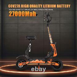 5600W 60V 27AH Foldable Electric Scooter Adult Dual Motor 11in Off-Road Tire