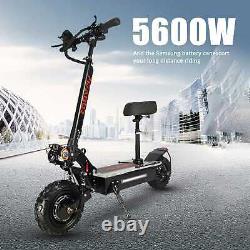 5600W 60V Foldable Electric Scooter Adult Dual Motor 11inch Turbo Off Road Tires