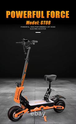 5600W Foldable Electric Scooter for Adult 60V 27AH off-road Dual Motor With Seat