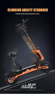 5600W Foldable Electric Scooter for Adult 60V 27AH off-road Dual Motor With Seat