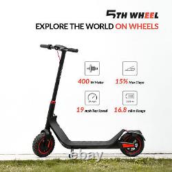 5THWHEEL Folding Electric Scooter 18.6Mph 10 Pneumatic Tires Adult Scooter 400W