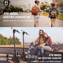 5TH WHEEL 350W Black E-Scooter Adult Long Range Foldable Kick Electric Scooter