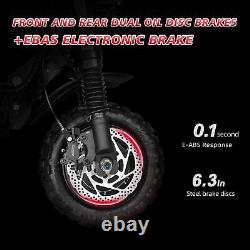 6000W 38AH 55 MPH Folding Electric Scooter Adult Dual Motor 11 Off Road Tire