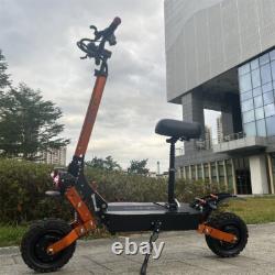 6000W 60V 30AH Foldable 50MPH Electric Scooter Dual Motor 11Inch Off-Road Tire