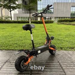 6000W 60V 30AH Foldable 50MPH Electric Scooter Dual Motor 11Inch Off-Road Tire