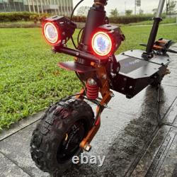 6000W 60V 30AH Foldable 50MPH Electric Scooter Dual Motor 11Inch Off-Road Tire