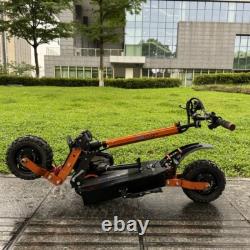 6000W 60V 30AH Foldable 50MPH Electric Scooter Dual Motor 11Inch Off-Road Tire