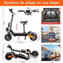 6000W 60V 43A Foldable Dual Motor Adult 11 Electric Scooter E-Scooter 85KM/H US