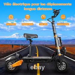 6000W 60V 43A Foldable Dual Motor Adult 11 Electric Scooter E-Scooter 85KM/H US
