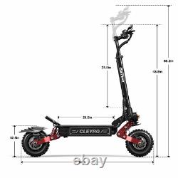 6000W Folding Dual Motor 60V 33A Adult Electric Scooter 11 Road Tire E-Scooter