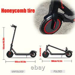 600W 35KM/H 30KM Electric Scooter Portable Adult Fold Travel E-Bicycle Black US
