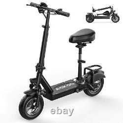 600W Peak Motor Foldable Adult Electric Scooter with Seat 25MPH 30Miles 48V 13AH