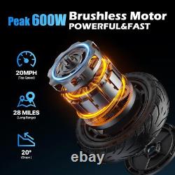 600With367W Adult Electric Scooter 10 Tires Long Range E-Scooter CityCommuter APP