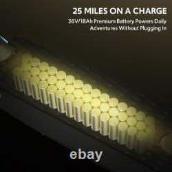 650W Double Suspension Electric Scooter Adults, 36V 18Ah Battery, Up to 22MPH