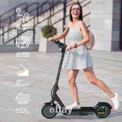 650W Double Suspension Electric Scooter Adults, 36V 18Ah Battery, Up to 22MPH