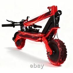 6600W Dual Motor Electric Scooter Adults, 11'' 56MPH E-Scooter With Seat /NFC /APP