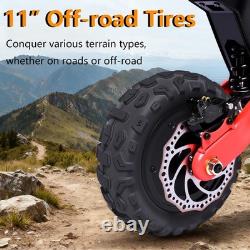 6600W Dual Motor Electric Scooter Adults, 11'' 56MPH E-Scooter With Seat /NFC /APP