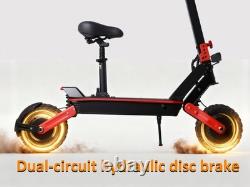 6600W Dual Motor Electric Scooter Adults, 11'' 56MPH E-Scooter With Seat /NFC /APP
