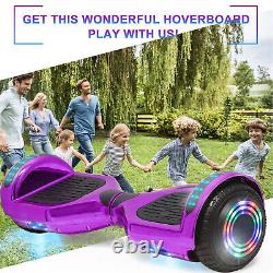 6.5'' Hoverboard Electric Self-Balancing Scooter With Bluetooth LED Lights No Bag