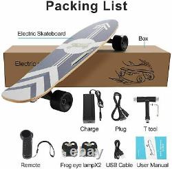 700With350W Electric Skateboard 8-Layers Maple Deck Longboard Wireless Ctrl ag06