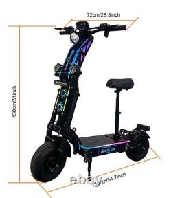 72V 10000W Electric Scooter for Adults 56-70MPH Dual Motor Foldable NFC US Stock