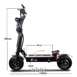 72v 8000w 13inch Fat Wheel Electric Scooter With 90-130kms Range 90kmh Speed Dual