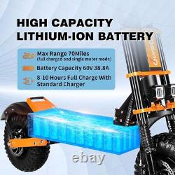 8000W 60V 38.8AH Foldable Electric Scooter Adult Dual Motor 14in Off-Road TireYW
