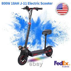 800W 48V 18AH J-11 Electric Scooter With Seat Adult 10in Off-Road Tires 28Mph